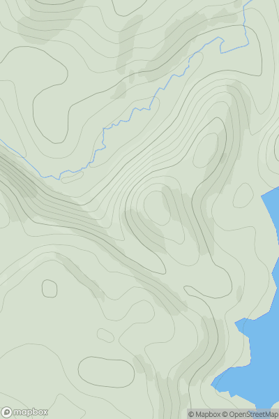 Thumbnail image for Creag Dhubh [Lochinver to Ullapool] [NC092160] showing contour plot for surrounding peak